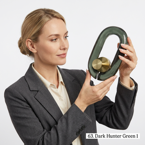 งานประติมากรรมเรซิ่นสีเขียวเข้มแบบกำหนดเอง รูปทรงศิลปะทำมือ โลโก้แบบกำหนดเอง ขนาดตามสั่ง ไล่เฉดสีน้ำเงิน ของตกแต่งบ้าน - Product Image 1