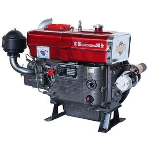 Moteur diesel monocylindre 4 temps refroidi par eau ZS1100 à démarrage électrique avec roulement et prix compétitif - Product Image 1