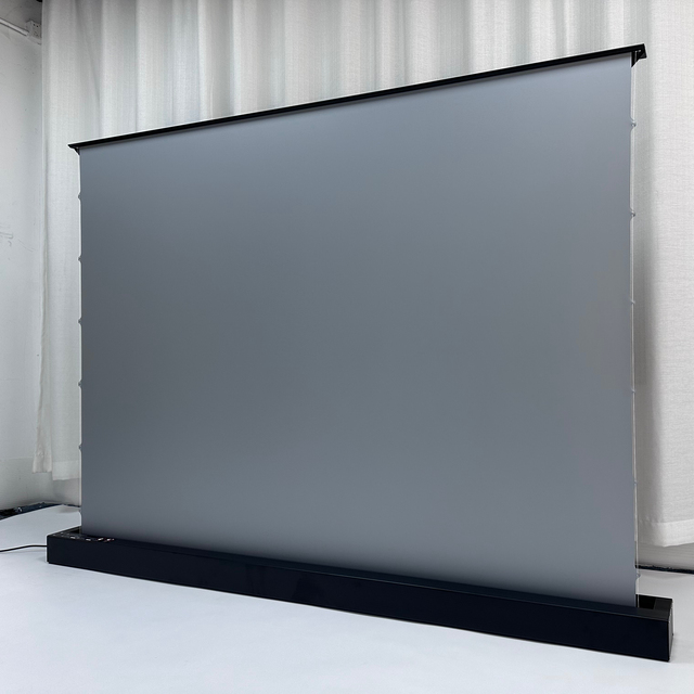 100inch 16:9 Electric Motorized PVC Fresnel Long Throw Ambient Light Rejecting Screen for Home Projectors for High Lumens