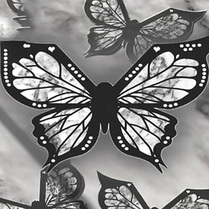 Outil de maquillage pour eyeliner papillon, kit de pochoirs pour eyeliner ailes de papillon pour femmes, tampon pour eyeliner, fard à paupières pour filles - Product Image 3