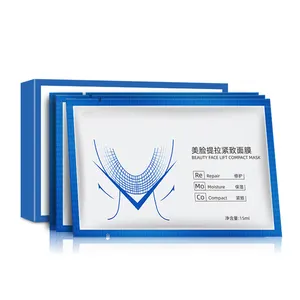 Mặt Nạ OEM Hình Chữ V Nâng Mặt Nạ Hydrogel V Line Mặt Nạ Tấm Giảm Béo Chin Kiểm Tra Nâng Cổ Mặt Nạ Collagen Chống Nhăn