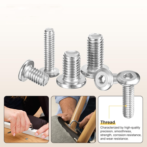 Vis à tête ronde réglables en acier au carbone zingué métrique, fixations personnalisées pour l'assemblage d'équipements - Product Image 4