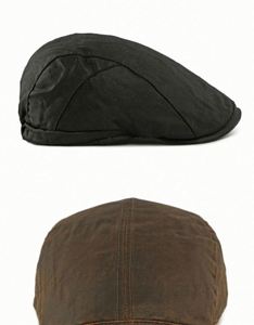 Nouvelle casquette béret plate rétro britannique pour homme en coton lavé avec bande élastique – Collection Automne Hiver - Product Image 5