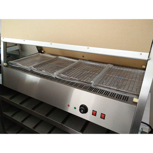 전기 <span class=keywords><strong>2</strong></span> 층 푸드 워머 디스플레이 캐비닛 조정 가능한 랙 여러 온도 영역 레스토랑 호텔 수동 제어 - Product Image 2