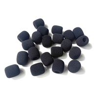 Cache-micro en mousse souple pour casque téléphonique jetable, moulé par injection en PU, pour usage extérieur, marque HLLFOAM, directement de l'usine