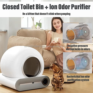 2025 nouveau Design boîte à litière pour chat intelligente en plastique argenté avec accessoire de fonction d'auto-nettoyage automatique pour boîte à litière pour chat Robot - Product Image 6