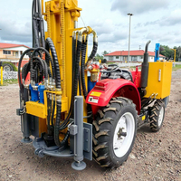 Machine de forage rotative montée sur tracteur, diesel, d'occasion, profondeur 260 m, avec boîte de vitesses DTH, pour puits d'eau, à vendre