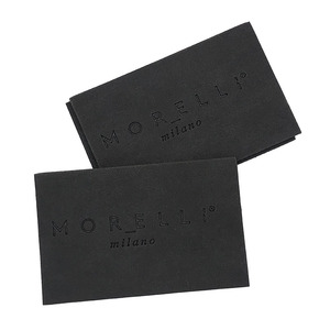 Logotipo de la marca Cuero artificial PU Ropa personalizada Parche de cuero en relieve para <span class=keywords><strong>jeans</strong></span> - Product Image 4