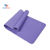 Tapis de Pilates Hydefoam écologique avec logo personnalisé, prix de gros bas, antidérapant, tapis de yoga TPE écologique pour la remise en forme et les exercices