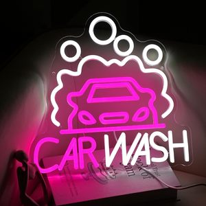 Car Wash Neon <b>Sign</b> LED indoor hanging ambient light shop <b>sign</b> wall decoration light entrance indicator light luminous <b>sign</b> 5/12v - Product Image 5