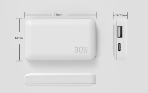 PD3.0แบบพกพา/QC3.0 30W ที่ชาร์จเร็ว USB ติ<span class=keywords><strong>ด</strong></span>ผนังอะแดปเตอร์ป้องกัน OTP โทรศัพท์มือถือผ่านการรับรอง FCC - Product Image 3