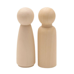 หุ่นไม้ 90 มม. สีธรรมชาติ สำหรับเด็ก อุปกรณ์งานฝีมือ - Product Image 4
