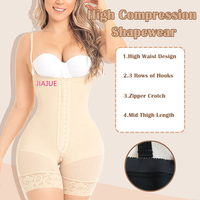 Prenda de compresión para mujer, faha colombiana, poscirugía, liposucción, moldeador de cuerpo, levantador de glúteos, calzoncillos, fajas moldeadoras de Control de barriga