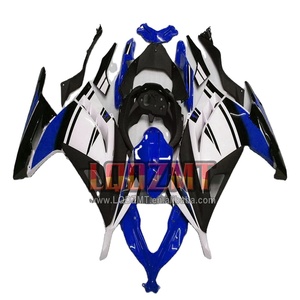 Inyección para <span class=keywords><strong>KAWASAKI</strong></span> <span class=keywords><strong>NINJA</strong></span> 300 EX300 <span class=keywords><strong>ZX</strong></span> 153 ZX3R azul blanco 13 14 15 16 17 27No. 2013 ZX300R 2014 2015 2016 2017 Carenado - Product Image 1