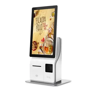 2023 nuova vendita calda Qr Code Scanner chiosco Scanner stampante Stand Touch Screen chioschi di pagamento