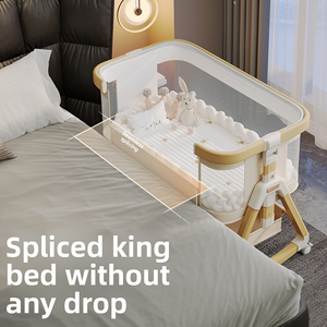 Cuna Portátil Multifuncional para Bebés Recién Nacidos de 0 a 36 Meses, Plegable 2 en 1, Cama Grande con Diseño Moderno - Product Image 6