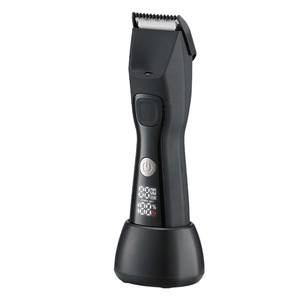 Tondeuse Intime Électrique pour Hommes, Corps Entièrement Étanche en Acier Inoxydable, Écran LCD, Rechargeable, pour Zones Intimes - Product Image 6