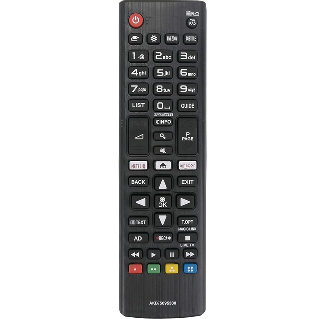 AKB75095308 Universal Remote Control Use for LG TV32LJ610V 43UJ634V 49UJ634V 55UJ634V 65UJ634V 43UJ6309 49UJ6309 60UJ6309