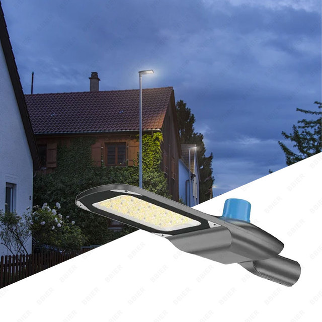 BBIER Smart Street Area Lights 30W 50W 70W 100W 120W 150W Photocell Microwave Fixture LED Pole Parking Lot Lamp Street Lights