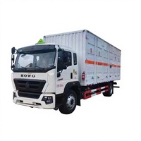 Venta Caliente 2026: Vehículo de Transporte de Equipos de Voladura 4x2 de 18t para Mercancías Peligrosas con Caja Cerrada de 40cbm