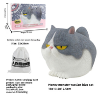 Panda mignon grenouille chat gorille modèle jouet en plastique hippopotame tirelire