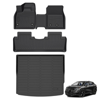 Accessoires d'intérieur de voiture 3D TPE Tapis de sol de voiture pour Nissan Ariya 2023-Trunk Mat Boot Liner Car Carpet