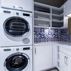 סיטונאי לבן מוצק עץ כביסה חדר ארונות כיור אלון קבינט - Product Image 2