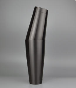 Pistolet en métal Noir Or Rose Or En Acier Inoxydable <span class=keywords><strong>Pro</strong></span> Boston Shaker 2 Piece18oz et 28oz Martini Boire Shaker Kit pour Barman - Product Image 2