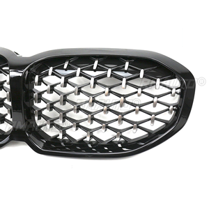 สำหรับ BMW F40 ซีรีส์ 1 ปี 2020+ กระจังหน้ารถยนต์ กระจังกันชนหน้า สีดำ ทรงเพชร สไตล์รถแข่ง อะไหล่เปลี่ยน แต่งรถ - Product Image 3