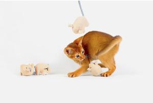 Nuevo Estilo Sostenible <span class=keywords><strong>Catnip</strong></span> gato juguete interactivo algodón peluche ratón juguete para gatos - Product Image 2