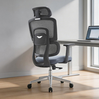 Chaises de bureau, vente directe d'usine, chaise de bureau ergonomique à dossier haut pivotante avec support lombaire