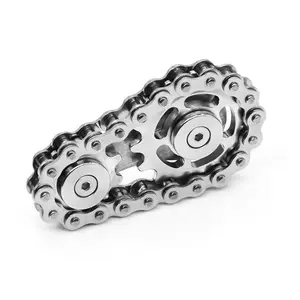 Metal Sensory Bike Chain Gears Fidgets Spinner for Adults EDC Novelty Toy Pack Pocket Size for Anxiety Relieve Boredom ADHD Auti