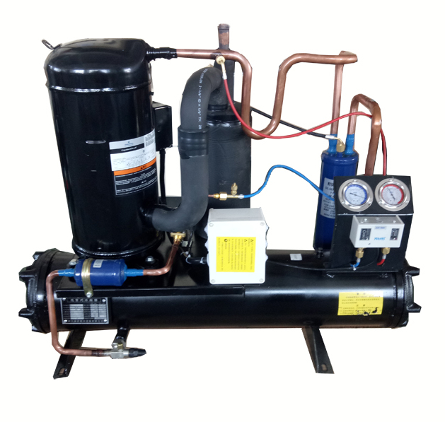 Copeland Compressor Water Cooled Scroll 5HP Condensing Unit with R22 Refrigerant for Cold Room Application