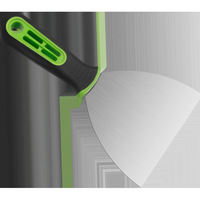 Spatule à mastic industrielle robuste en acier inoxydable épaissi avec manche en caoutchouc, vente en gros d'usine