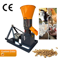 Machine à granulés alimentaires professionnelle personnalisable de 800 kg/h, à rouleaux rotatifs, entraînée par la prise de force du tracteur, pour l'élevage de volailles et de bétail