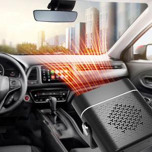 Dégivreur de <span class=keywords><strong>Pare</strong></span>-<span class=keywords><strong>Brise</strong></span> Automobile 12V 150W, Chauffage et Ventilateur de Voiture Mini Portable - Product Image 4