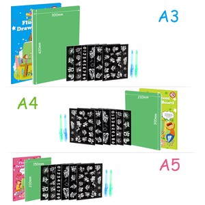 A3 A4 A5 LED 빛나는 드로잉 보드 낙서 낙서 낙서 낙서 드로잉 태블릿 매직 드로우 가벼운 재미있는 형광 펜 교육 장난감 - Product Image 5