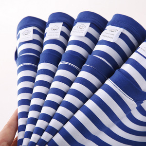 <span class=keywords><strong>Maglietta</strong></span> <span class=keywords><strong>blu</strong></span> <span class=keywords><strong>e</strong></span> bianca a maniche corte Vintage in puro cotone camicia anima mare girocollo mezza manica a <span class=keywords><strong>righe</strong></span> - Product Image 3