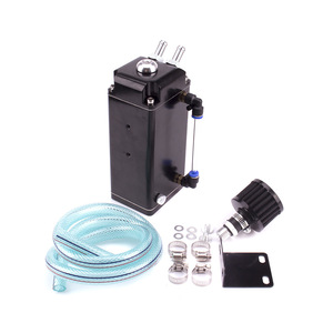 Recipiente de Captación de Aceite Cuadrado Getitall, Negro, Universal, con Filtro de Aire, para Modificación, Reequipamiento y Actualización de Automóviles - Product Image 1