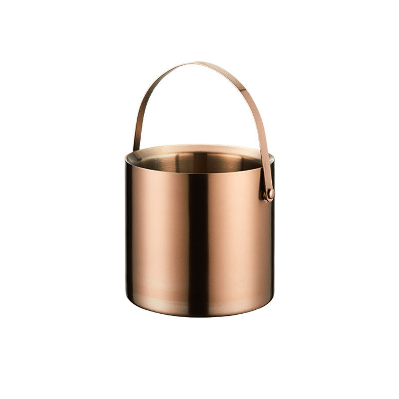 Stainless Steel Ice Bucket Double Layer