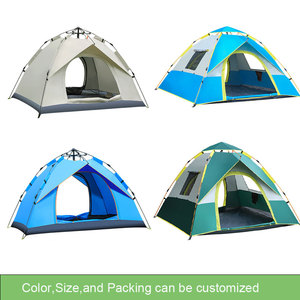 Automatic Instant Setup One Bedroom Camping <b>Tent</b> Single Layer <b>Waterproof</b> 2-3 Person Family Outdoor <b>Tent</b> for Hiking and Travel - Product Image 4