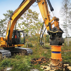 Foreuse hydraulique pour excavatrice, déracineuse de souches, machine de défrichage pour vergers, accessoire de défrichage pour la remise en état des terres forestières - Product Image 4