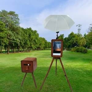 2025 mới nhất bằng gỗ Selfie gương Photo Booth màn hình cảm ứng Tương thích iPad <span class=keywords><strong>PC</strong></span> máy ảnh - Product Image 3