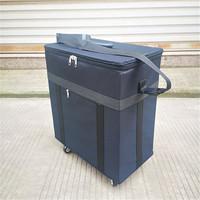 Valise à roulettes en tissu Oxford 180 pièces, stock prêt à l'emploi, étui portable pour lunettes, présentoir à montures optiques, vente chaude