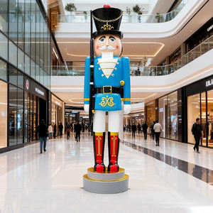 Sculptures géantes de Noël pour centres commerciaux, sculptures <span class=keywords><strong>en</strong></span> fibre de verre, casse-noisettes de Noël de 10 pieds à vendre - Product Image 5