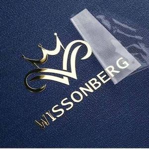 Etiqueta adhesiva de transferencia de metal de lujo Etiqueta con logotipo de letra de níquel - Product Image 4