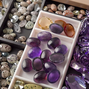 Bagues en cristal naturel rose cristal améthyste pierre précieuse prix cristal rose cabochon pierres naturelles en vrac - Product Image 1