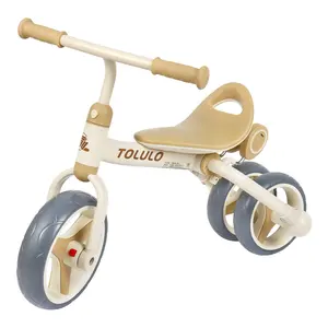 2024 New Kids Tricycle 3-in-1 Folding 3 Wheel Ride on Car with Foot Pedal Metal Bike Trike Bicycle for 2-6 Years Old Children
