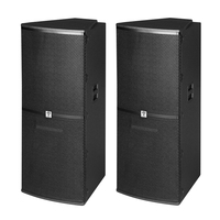 Enceinte audio professionnelle double 15 pouces, design de boîte de haut-parleur, puissance élevée 4800W, pour intérieur ou extérieur, haut-parleur de scène