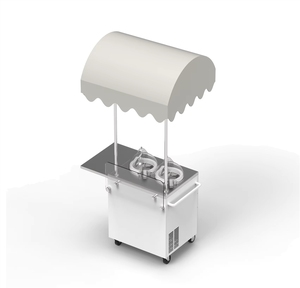 Gelato Pro V2 Chariot Commercial Professionnel pour la Production de Glaces, <span class=keywords><strong>2</strong></span> Saveurs, Yaourt, Sorbet, Congélateur par Lots, Refroidissement par Air, <span class=keywords><strong>2</strong></span> Poudres Glacées, Eau - Product Image 2